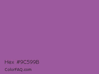 Hex #9c599b Color Image