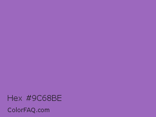 Hex #9c68be Color Image