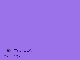 Hex #9c72ea Color Image