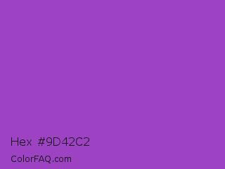 Hex #9d42c2 Color Image