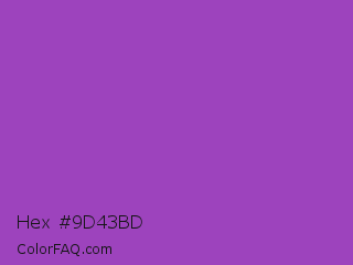 Hex #9d43bd Color Image