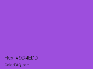Hex #9d4edd Color Image