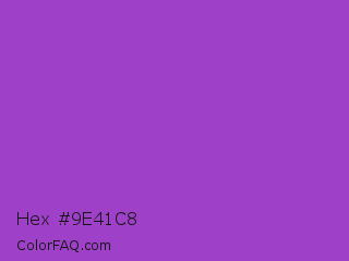 Hex #9e41c8 Color Image