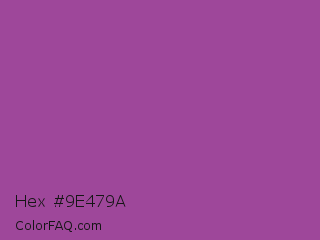 Hex #9e479a Color Image