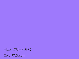 Hex #9e79fc Color Image