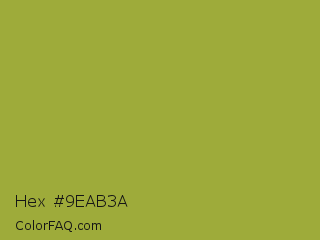 Hex #9eab3a Color Image