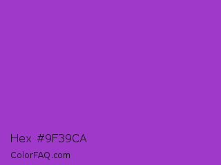 Hex #9f39ca Color Image