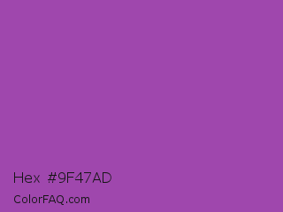 Hex #9f47ad Color Image