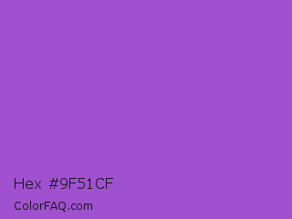 Hex #9f51cf Color Image