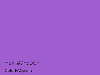 Hex #9f5dcf Color Image