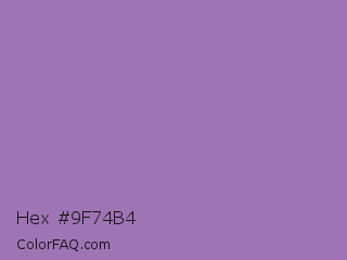 Hex #9f74b4 Color Image