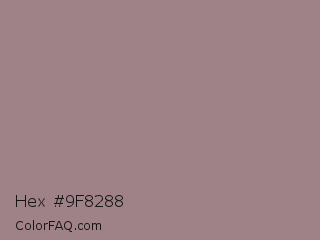 Hex #9f8288 Color Image