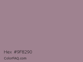 Hex #9f8290 Color Image