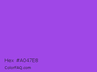 Hex #a047e8 Color Image
