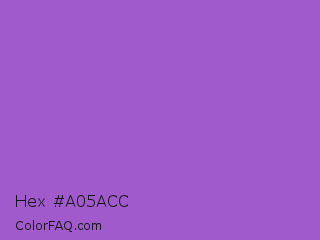 Hex #a05acc Color Image