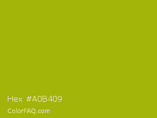 Hex #a0b409 Color Image