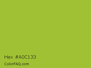 Hex #a0c133 Color Image