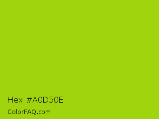 Hex #a0d50e Color Image