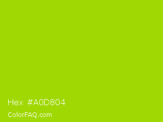 Hex #a0d804 Color Image