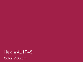 Hex #a11f48 Color Image