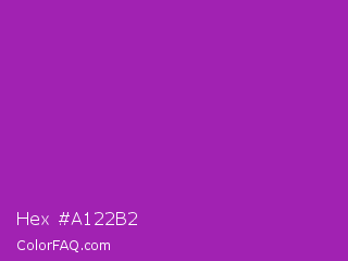 Hex #a122b2 Color Image