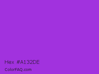 Hex #a132de Color Image