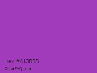 Hex #a13bbb Color Image