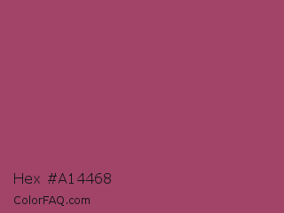 Hex #a14468 Color Image