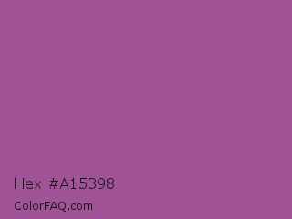 Hex #a15398 Color Image