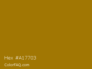 Hex #a17703 Color Image