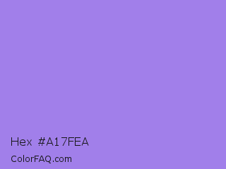 Hex #a17fea Color Image