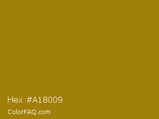 Hex #a18009 Color Image