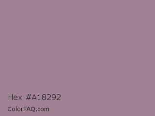 Hex #a18292 Color Image