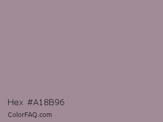Hex #a18b96 Color Image