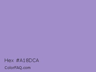 Hex #a18dca Color Image