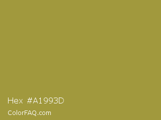 Hex #a1993d Color Image