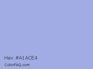 Hex #a1ace4 Color Image