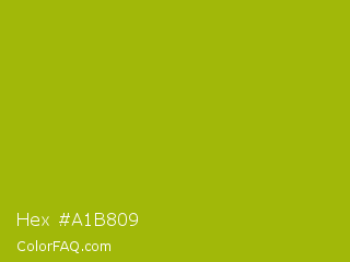 Hex #a1b809 Color Image
