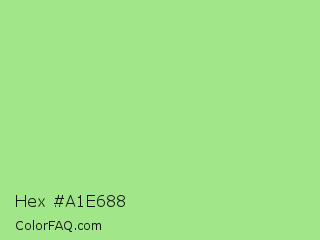 Hex #a1e688 Color Image
