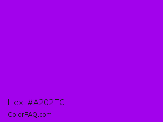 Hex #a202ec Color Image