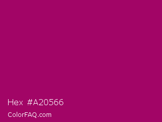Hex #a20566 Color Image