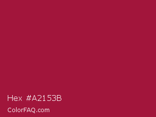 Hex #a2153b Color Image