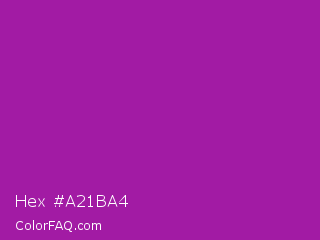 Hex #a21ba4 Color Image