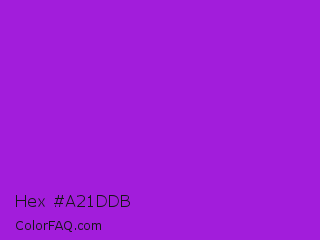 Hex #a21ddb Color Image