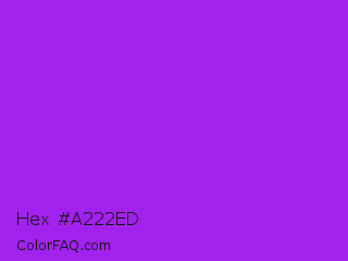 Hex #a222ed Color Image