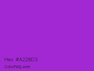 Hex #a228d3 Color Image