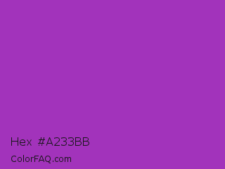 Hex #a233bb Color Image