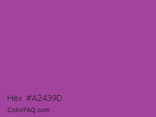 Hex #a2439d Color Image