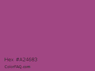 Hex #a24683 Color Image