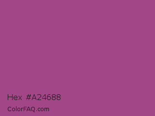 Hex #a24688 Color Image